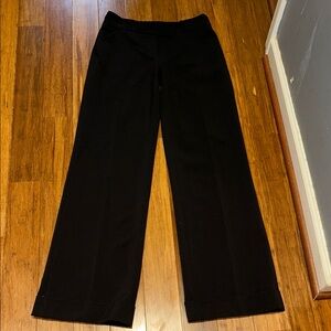 White House Black Market Black Wide Leg Pants Minimalist Interview Outfit Women